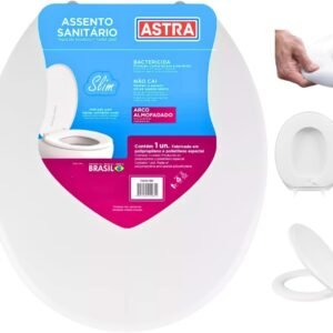 Assento Sanitário Almofadado Tampa De Vaso Astra