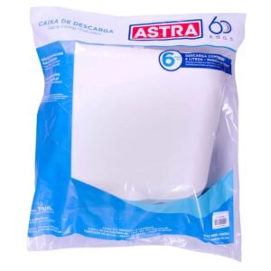 Caixa Descarga Astra 6 a 9Lt Parede Branco / Caramelo / Cinza