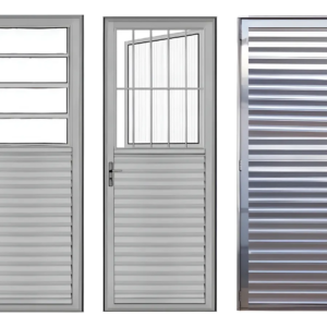 Porta de alumínio 2,10 X 0,80